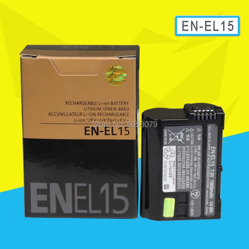 แบตเตอรี่ENEL15 Battery EN EL15 ENEL15 Camera Batteries ack For Nikon ...