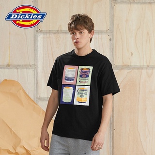 ใหม่ เสื้อยืด ผ้าฝ้าย พิมพ์ลายการ์ตูนกราฟฟิติ Dickies สําหรับผู้ชาย