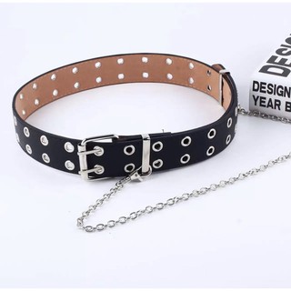 IDFK twin chain belt v.2 (leather)