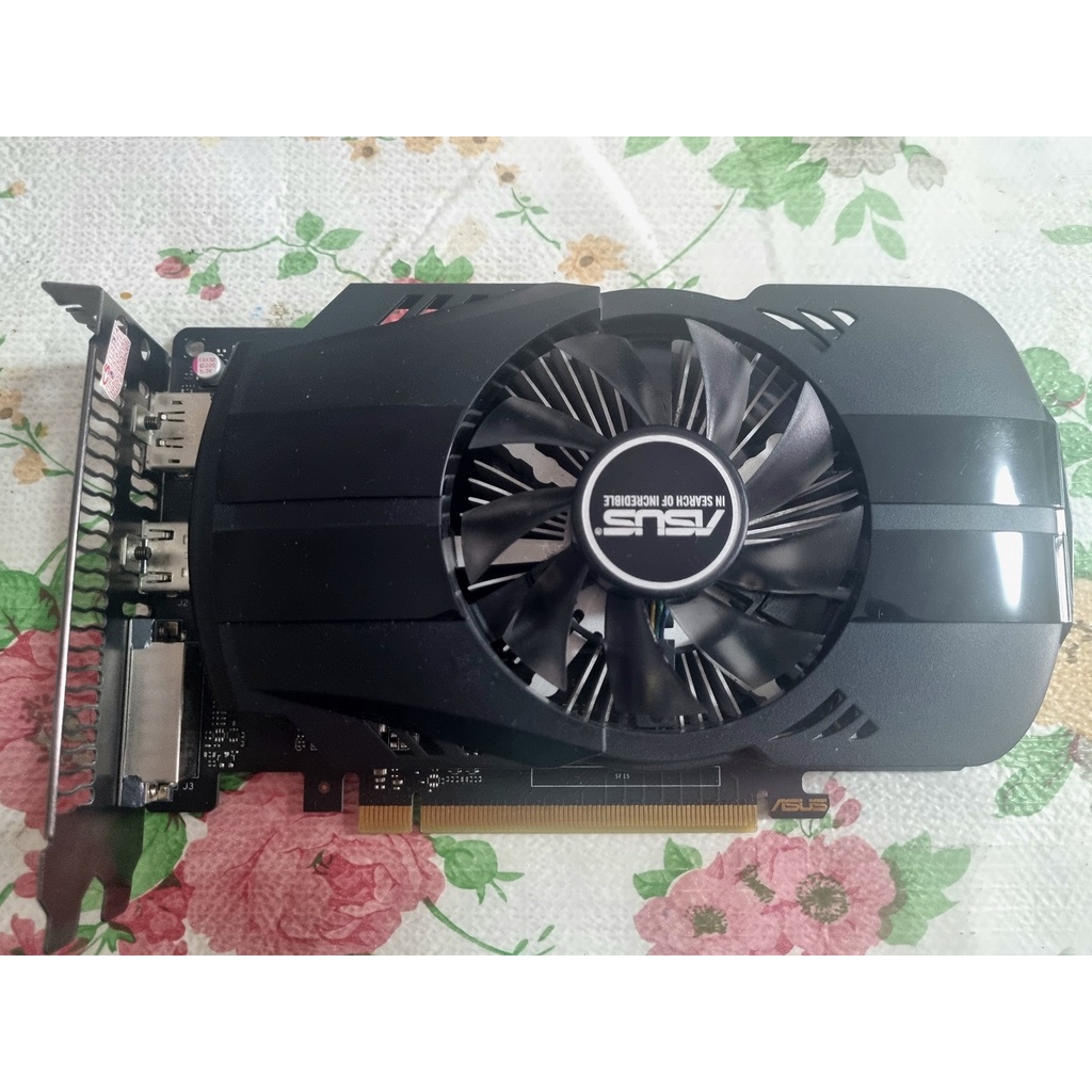 การ์ดจอ VGA ASUS Gtx1050ti 4gb ไม่ต่อไฟเลี้ยง ddr5 1พัดลม มือสอง