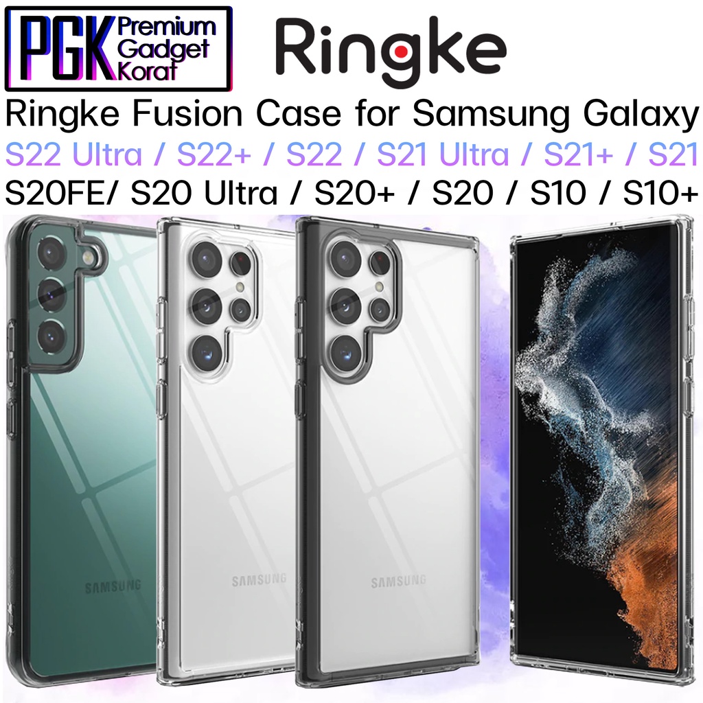 Ringke Fusion Case for Galaxy S22 / S22+ / S22 Ultra / S21 Ultra / S20 FE / S20 Ultra เคสกันกระแทก ห