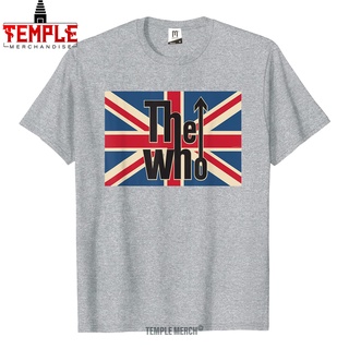 เสื้อยืด พิมพ์ลายโลโก้ The Who Band Union Jack Flag สําหรับผู้ชาย