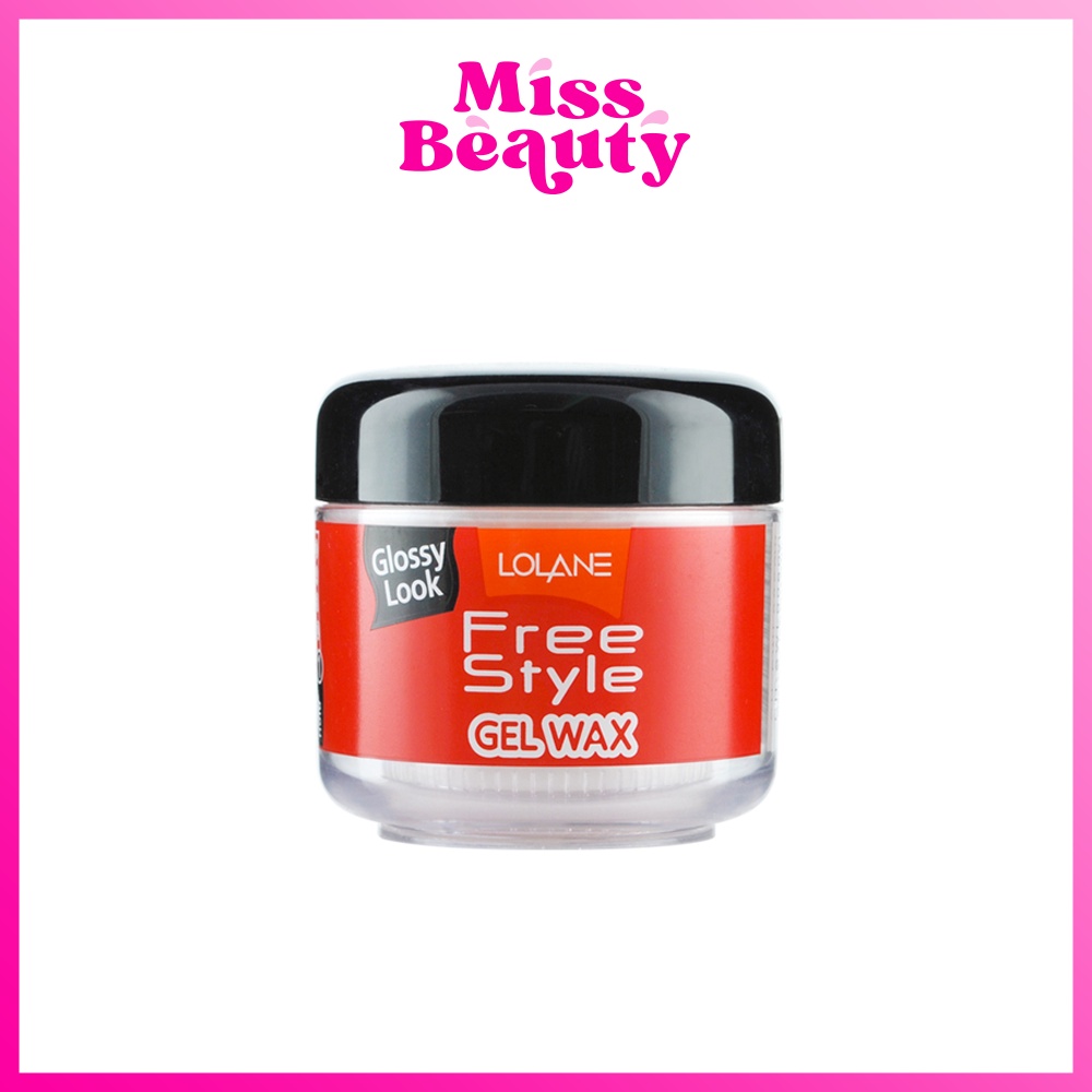 (liveลด50%) Lolane free style gel wax 60g. โลแลน ฟรีสไตล์ เจล แว็กซ์ เนื้อแว๊กซ์เบา ไม่เหนอะหนะ