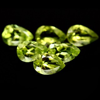 พลอยเพอริโดแท้ (Peridot) 8.10 กะรัต 19 ชิ้น (12736)