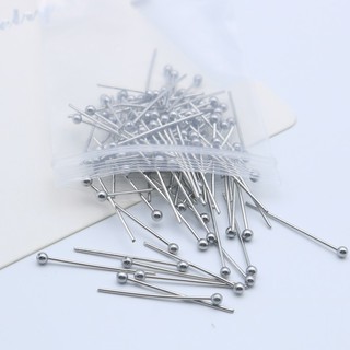 100 ชิ้น / ถุง สเตนเลส บอล เข็ม หัวกลม ลูกปัด DIY อุปกรณ์เครื่องประดับ