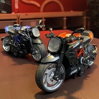 KLT 1:12 Gusta โมเดลรถจักรยานยนต์ โมเดลรถ ของเล่นสําหรับเด็กผู้ชาย ของขวัญวันเกิด