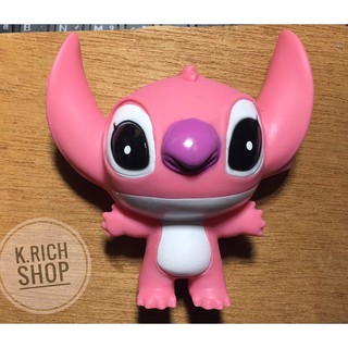 ตุ๊กตาเสียบเสาอากาศรถยนต์ #stitch (สติช ชมพู) สูง 9.5  cm.