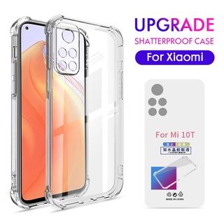 เคสโทรศัพท์มือถือแบบใส กันกระแทก กันรอยกล้อง สําหรับ Xiaomi Mi 11 10T Lite 11T 9T Pro Poco X3 NFC GT F3 F2 M3 M4 Pro 5G Redmi Note 10 5G 10S 9 9S 8 Pro Redmi 10 9T 9A 9C 8A 7A 6A