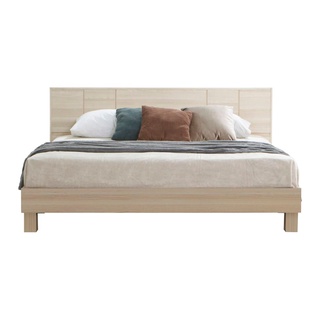 [กทม. 3-5 วัน ส่ง] Koncept furniture เตียงนอน 6 ฟุต รุ่น Hakone สีไม้อ่อน (195X212X90 ซม.)