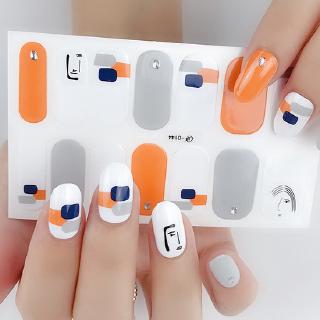 New Year สติ๊กเกอร์แผ่นปลอม Diy สําหรับติดตกแต่งเล็บ 14 ชิ้น สติ๊กเกอร์ติดเล็บ Nail01