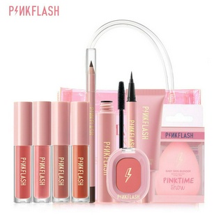 Pinkflash Christmas Hottest ชุดแต่งหน้า 11 รายการ รองพื้น อายไลเนอร์ ลิปสติก กระเป๋า เซตคริสต์มาสฮิตที่สุด