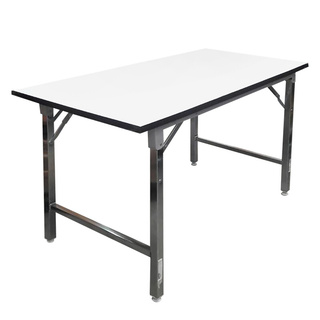 ราคาพิเศษ!! โต๊ะพับขาโครมเมี่ยมหน้าโฟเมก้า STG ขนาด 180 x 75 ซม. สีขาว Tables