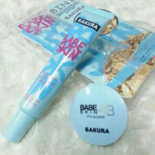 รองพื้น+แป้งขนาดพกพา Sakura Babe Skin