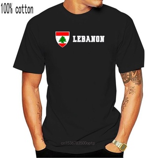 เสื้อยืดแขนสั้น ผ้าฝ้าย พิมพ์ลายธง Lebanon สไตล์ฮิปฮอป วินเทจ สําหรับผู้ชาย 91101