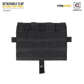 ซองแม็kkาซีน Detachable Flap M4 Mag Flat Panel ( Twinfalcons ) [ TW-M041 ]  BY:Task Force