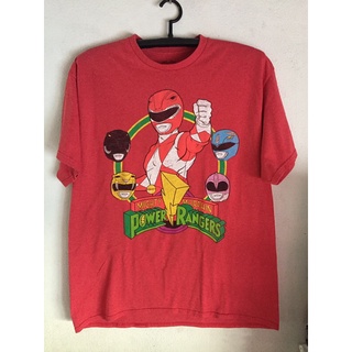 เสื้อยืดฤดูร้อนhot✅เสื้อ Power Rangers ผ้า 50/50S-3XL