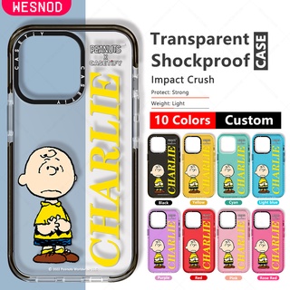 กันกระแทกใสแข็งแฟชั่นเคสโทรศัพท์มือถือ ลายการ์ตูนถั่วลิสง Charlie Brown น่ารัก สําหรับ IPhone 12 11 Pro Max 7 8 Plus 15 14 Xs X Xr 13 Mini Se2020คุณภาพสูงใสบางนิ่มTpu Casetifyซิลิโคนยี่ห้อโทรศัพท์มือถือไอโฟนปกป้องฝาปิด