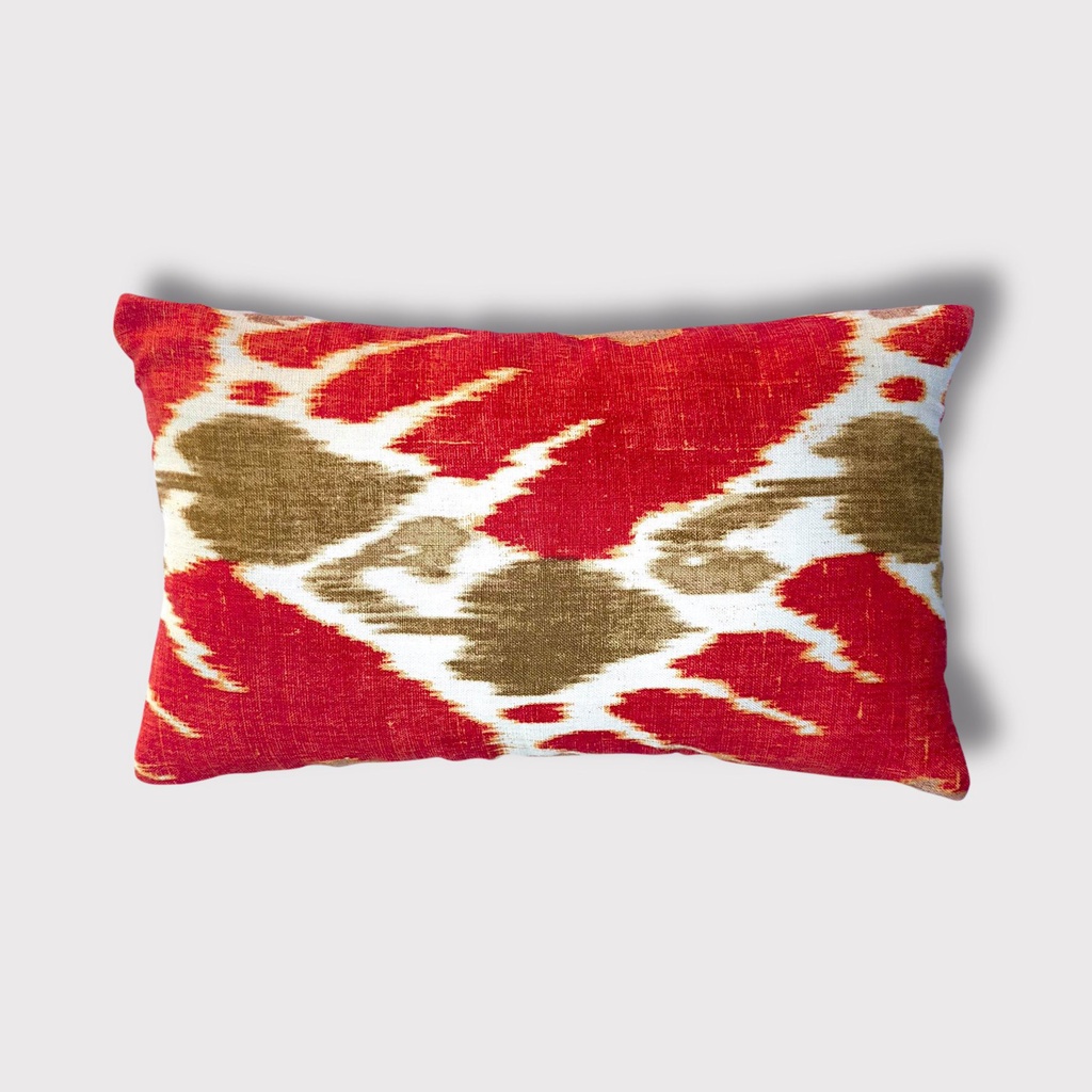 Sunset Hibiscus Pillow Cover only (Jim Thompson fabric)