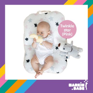 Little seeds Baby Cushion เบาะกันแหวะนม ที่นอนลดกรดไหลย้อน (Made in Korea) - ลาย Twinkle star (Pink)