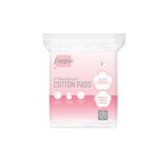 เอเวอร์กรีน สำลีแผ่นรีดขอบ รุ่น ซิลกี้ สมูท 140 แผ่น / เอเวอร์กรีน Cotton Pad Silky Smooth 140 pcs.