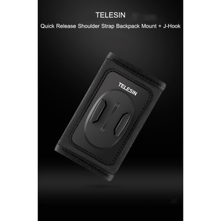 Telesin Quick Release Shoulder Strap Backpack Mount + J-Hook