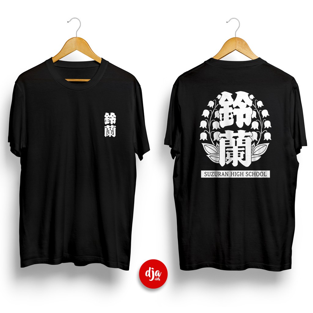 เสื้อยืดลําลอง ผ้าฝ้าย 100% แขนสั้น พิมพ์ลายอนิเมะ Suzuran SCHOOL CROWS ZERO EXPLODE GENJI TAKIYA Series BOUYA BANDO DJA