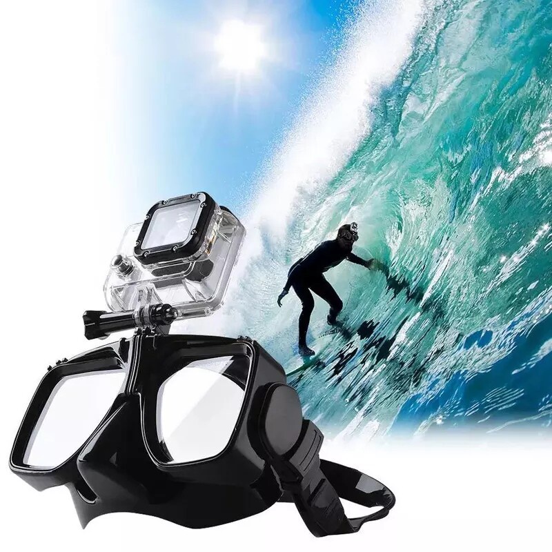 Camera Mount Diving Mask Oceanic Scuba Snorkel Swimming Goggles Glasses