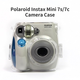 เคสกระเป๋าใส่กล้อง ประดับคริสตัล พร้อมสายคล้อง สําหรับ Instax Mini 7s 7c