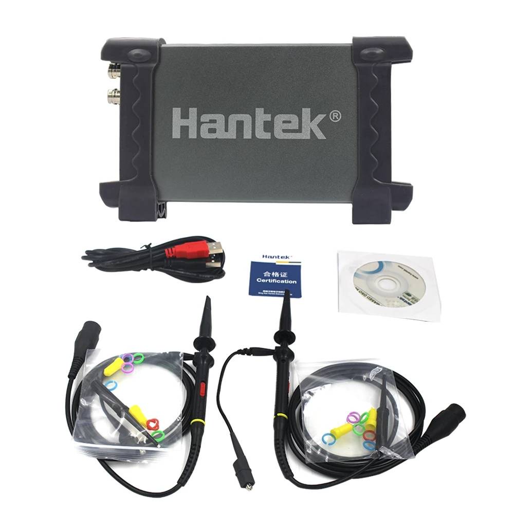 (ลดกระหน่ํา 10.10)hantek Official 6022BE ออสซิลโลสโคปดิจิทัล 2 ช่องทาง 20Mhz แบบพกพา สําหรับแล็ปท็อป