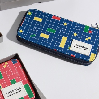 Travel Wallet COB - กระเป๋าสตางค์ ใส่พาสปอร์ตได้ collection Thai tone-สีน้ำเงิน