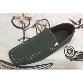 รองเท้าหนังแท้สีเทา(size35-46)