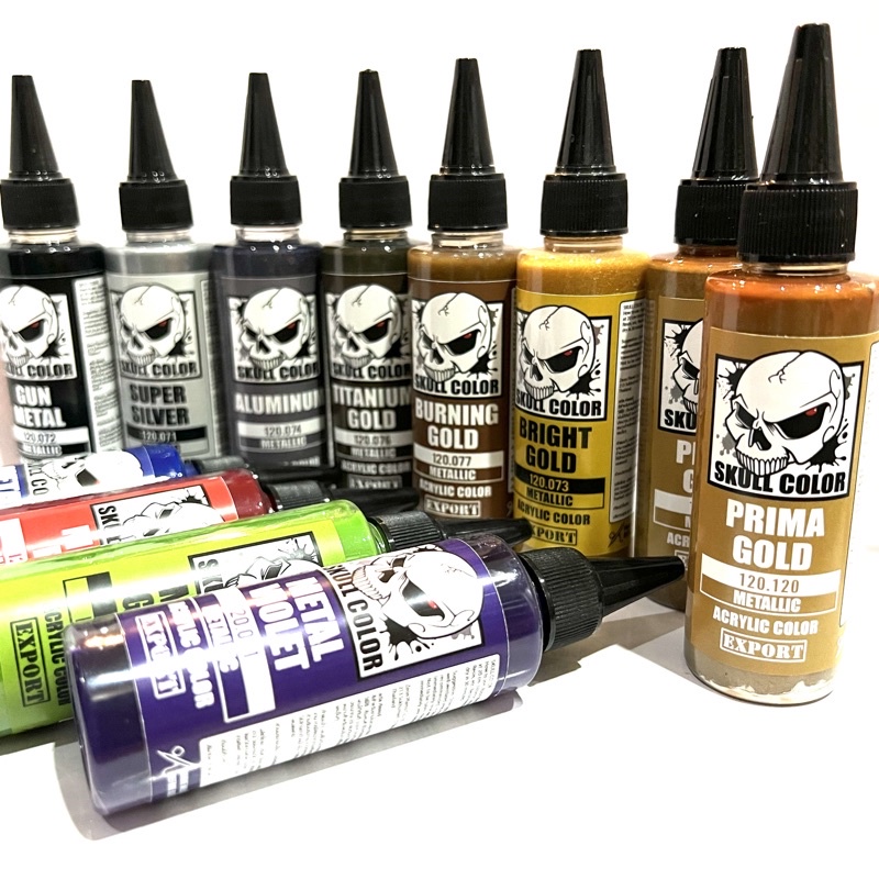 SKULL COLOR METALLIC gundam gunpla โมเดล กัน100ดั้ม กันพลา หุ่น รถ ทหาร สี