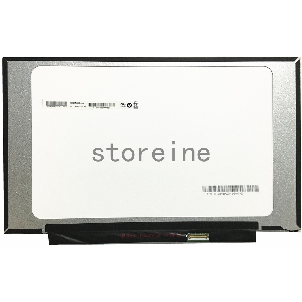 B140XTN07.3 fit B140XTN07.2 1366X768 ไม่มีรูสกรู EDP 30 pin LCD SCREEN PANEL