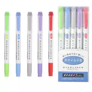 Mildliner ปากกาสี เน้นข้อความ 25 สี