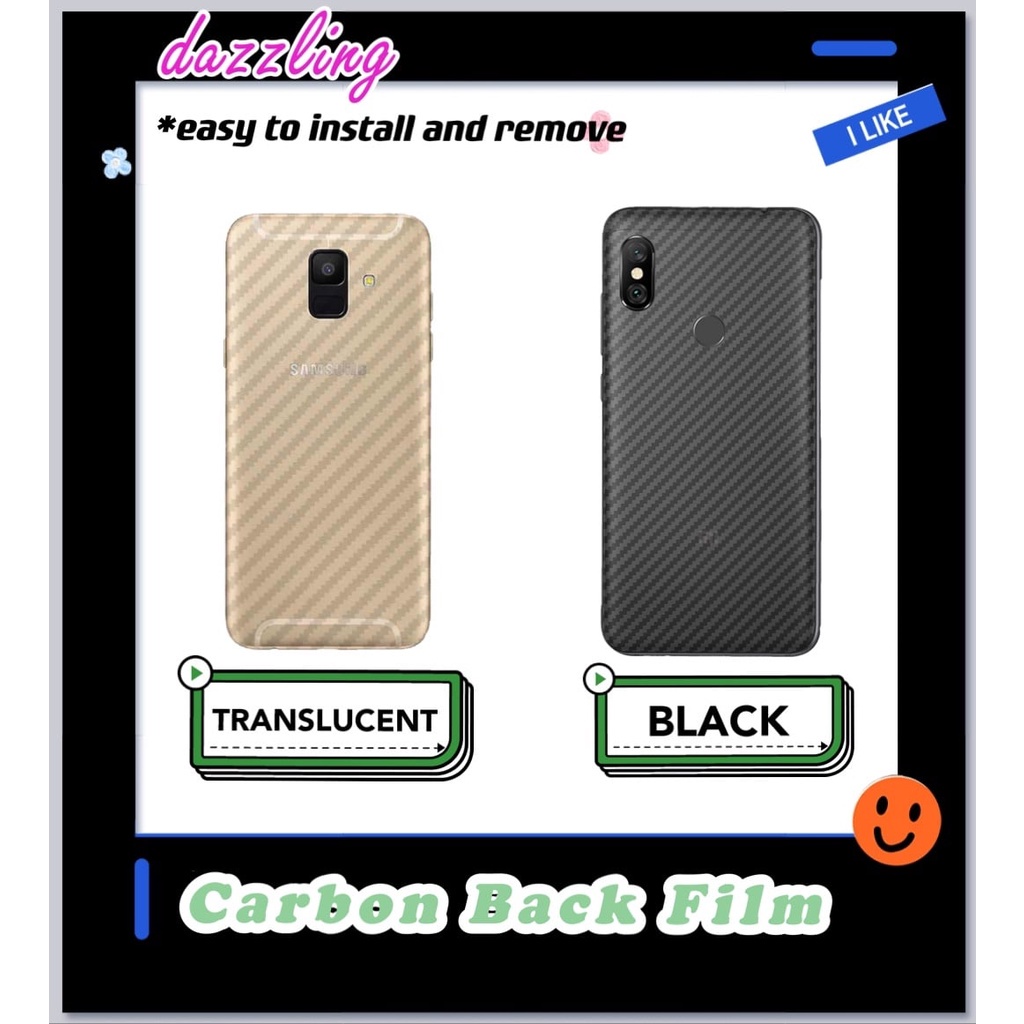 [ฟิล์มด้านหลังคาร์บอน] Doogee V10 / V11 / V20 / V30 / V30T / V31GT / Pro Back Screen Protector