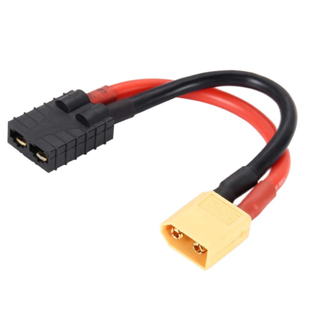 Male XT 60 Connector to Female TRX Traxxas ปลั๊กอะแดปเตอร์ซิลิโคน 12awg