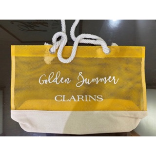 กระเป๋า เครื่องสำอาง/ถุงผ้า Clarins ของใหม่