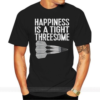 เสื้อยืดลําลอง แขนสั้น พิมพ์ลาย Dart - Happiness Is A Tight Threesome แฟชั่นฤดูร้อน สําหรับผู้ชาย 810412