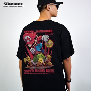 เสื้อยืดแขนสั้น ผ้าฝ้ายแท้ พิมพ์ลาย Nintendo Merchandise Super Mario สไตล์ญี่ปุ่น แฟชั่นฤดูร้อน สําหรับผู้ชาย และผู้หญิง