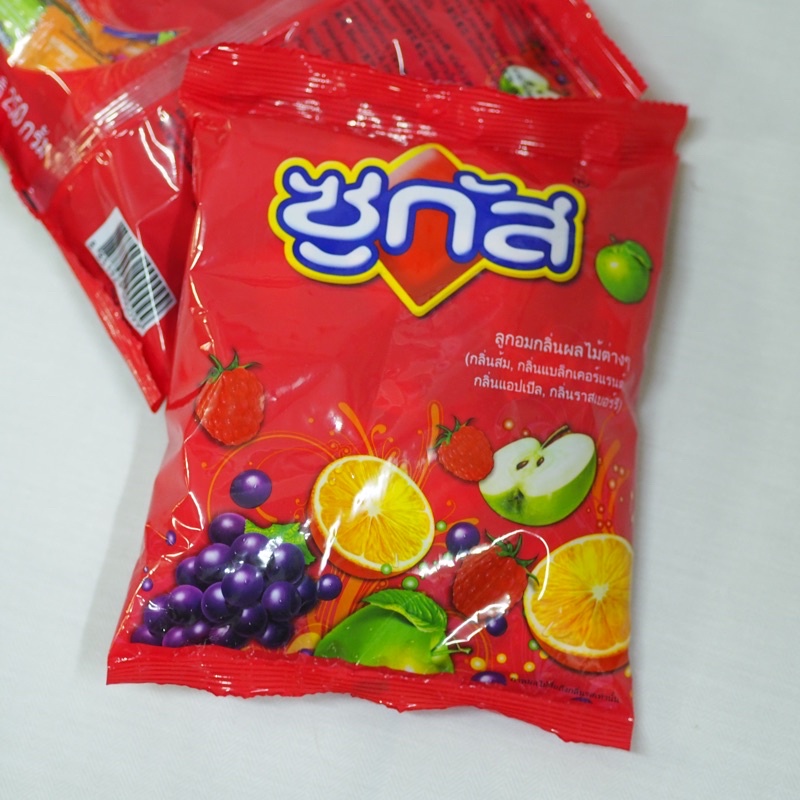 ลูกอมซูกัส (sugus) กลิ่นผลไม้