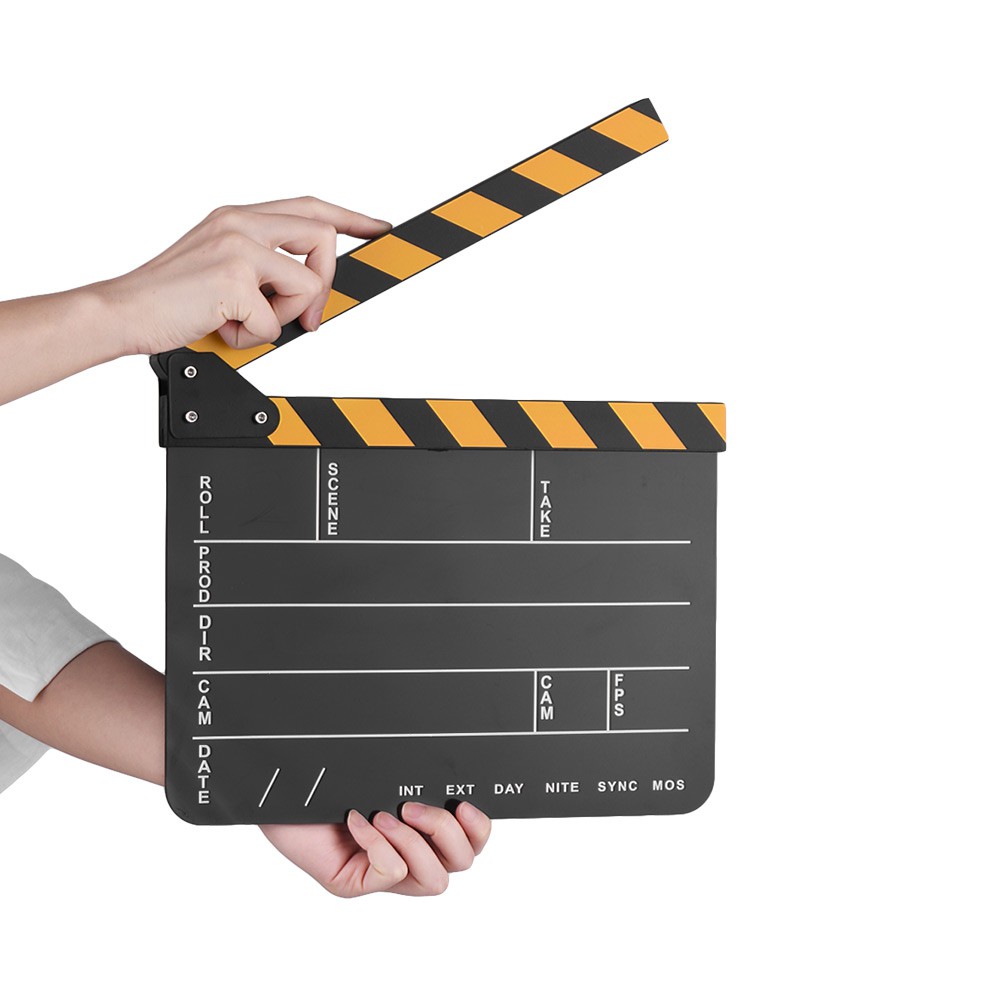 Dry Erase Acrylic Director Film Clapboard Movie TV Cut Action Scene ...