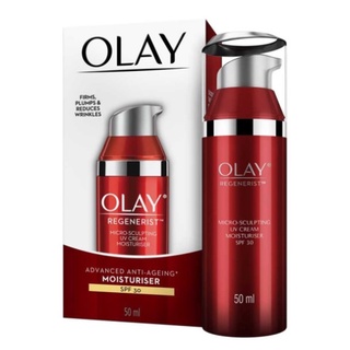 OLAY Regenerist Micro-Sculpting UV Cream SPF30 โอเลย์ รีเจนเนอรีส ไมโคร-สกัลป์ติ้ง ยูวี ครีม เอสพีเอฟ 30 ml  EXP 05/2026