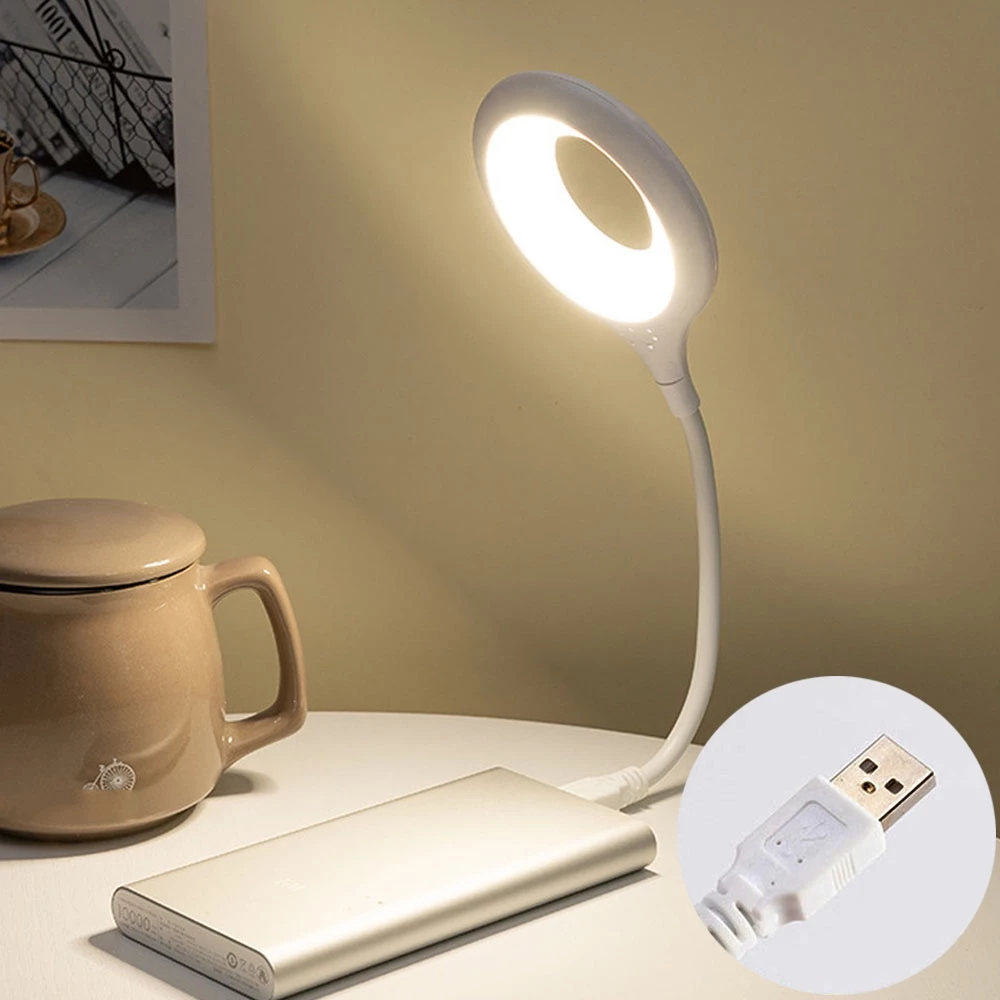 โคมไฟตั้งโต๊ะ LED แบบพกพา พับได้ 5V USB สว่างมาก ป้องกันสายตา สําหรับเดินทาง