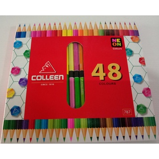 สีไม้คอลลีน#ดินสอสีไม้คอลลีน#สีคอลลีน#Colleen#สีไม้ 48 สี 24 แท่ง ชนิดสองหัว 787