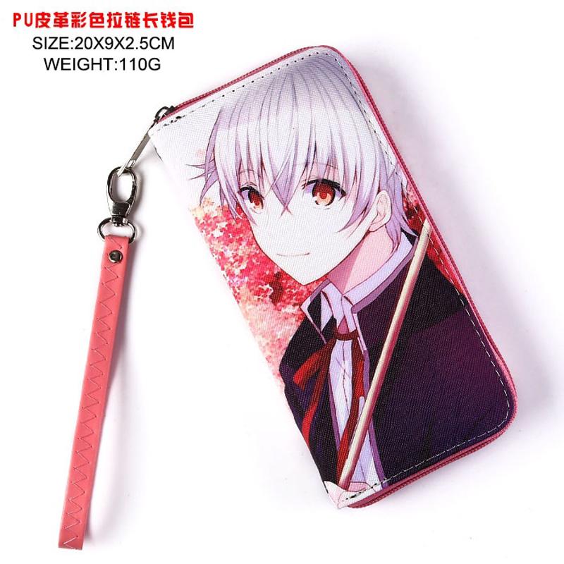 Anime K isana yashiro กระเป๋าสตางค์ใบยาวมีซิป