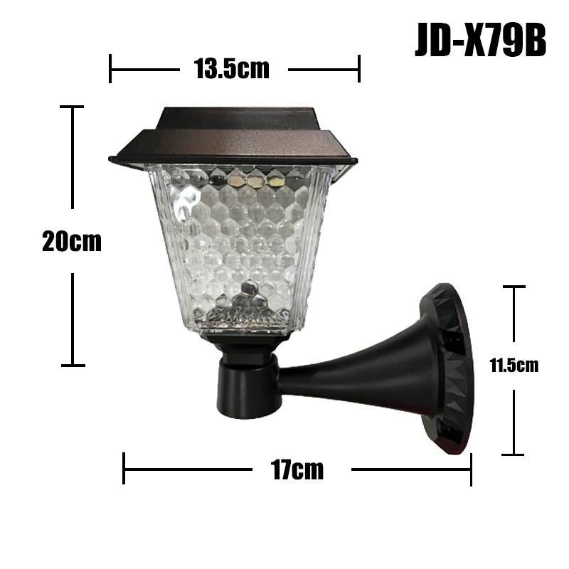 ไฟติดผนังโซล่าเซลล์ รุ่นสีเหลี่ยม  JD-X79B 5วัตต์ / JD-X89B 8วัตต์ รุ่นใหม่ ปรับได้ 2 สีในโคมเดียว - รูปที่ 4