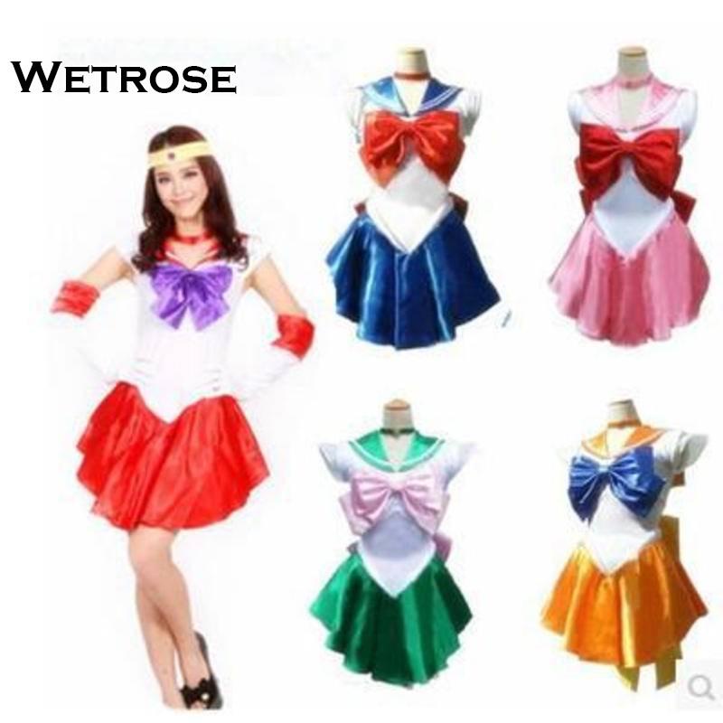 【Wetrose】เครื่องแต่งกายคอสเพลย์ ชุดเชียร์ลีดเดอร์ Tsugino Usagi Sailor Moon สไตล์ญี่ปุ่น สําหรับปาร์ตี้ฮาโลวีน