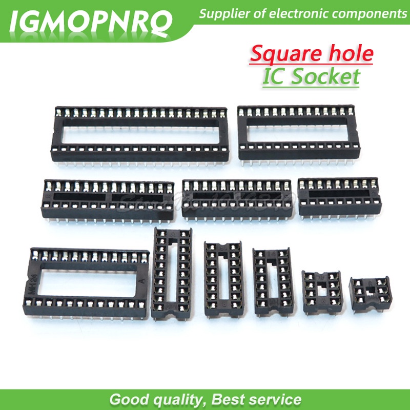 ซ็อกเก็ตวงจรรวม DIP6 DIP8 DIP14 DIP16 DIP18 DIP20 DIP24 DIP28 DIP40 pins 8 14 16 18 20 24 28 40 pin DIP-8 10 ชิ้น