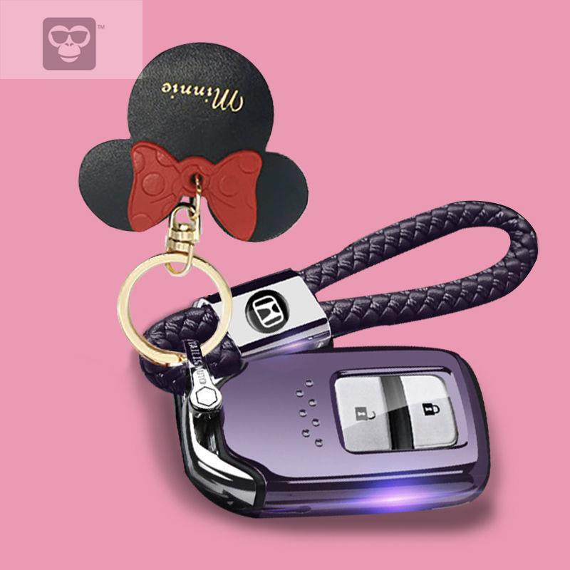 ปลอกกุญแจรถยนต์ honda ปลอกกุญแจรถยนต์ toyota เคสกุญแจรถยนต์ honda✲❦✼ฝาครอบกุญแจรถ Honda Civic xrv Ac
