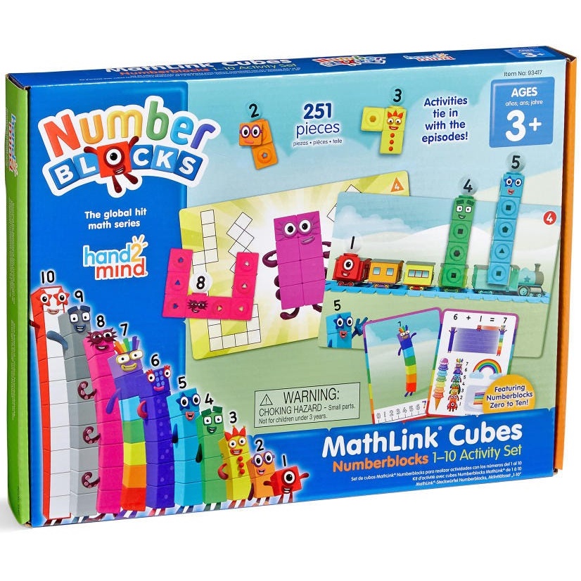 Hand 2 Mind, MathLink Cubes Numberblocks 1- 10 Activity Set  ชุดกิจกรรมลูกบาศก์นัมเบอร์บล็อก 1-10